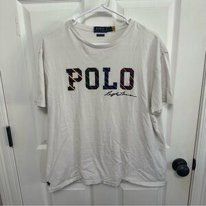 Ralph Lauren Polo Graphic Tee Men’s White Size L